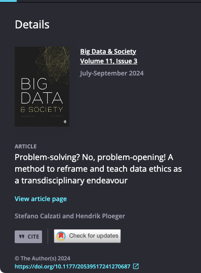 Article out in Big Data &&nbsp;Society